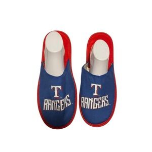 Men's Texas Rangers FOCO Scuff Slide Slippers Size XL